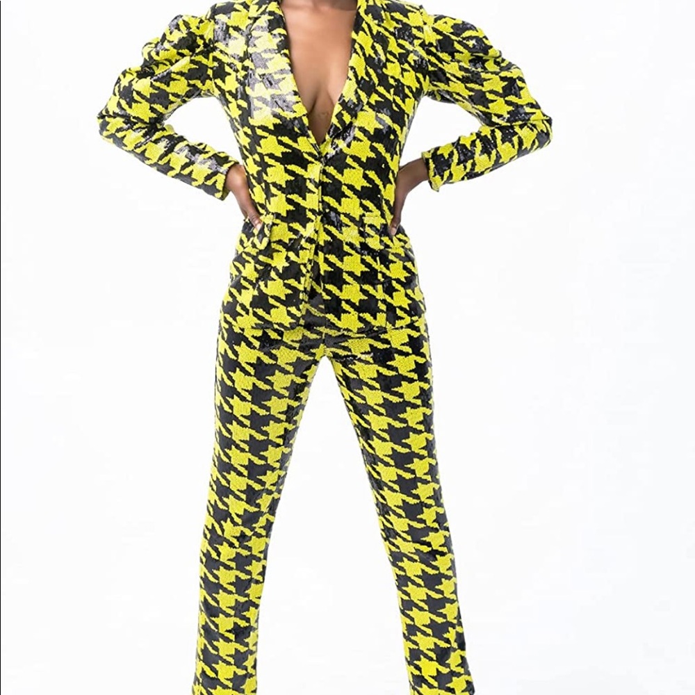 Two piece sequin suit